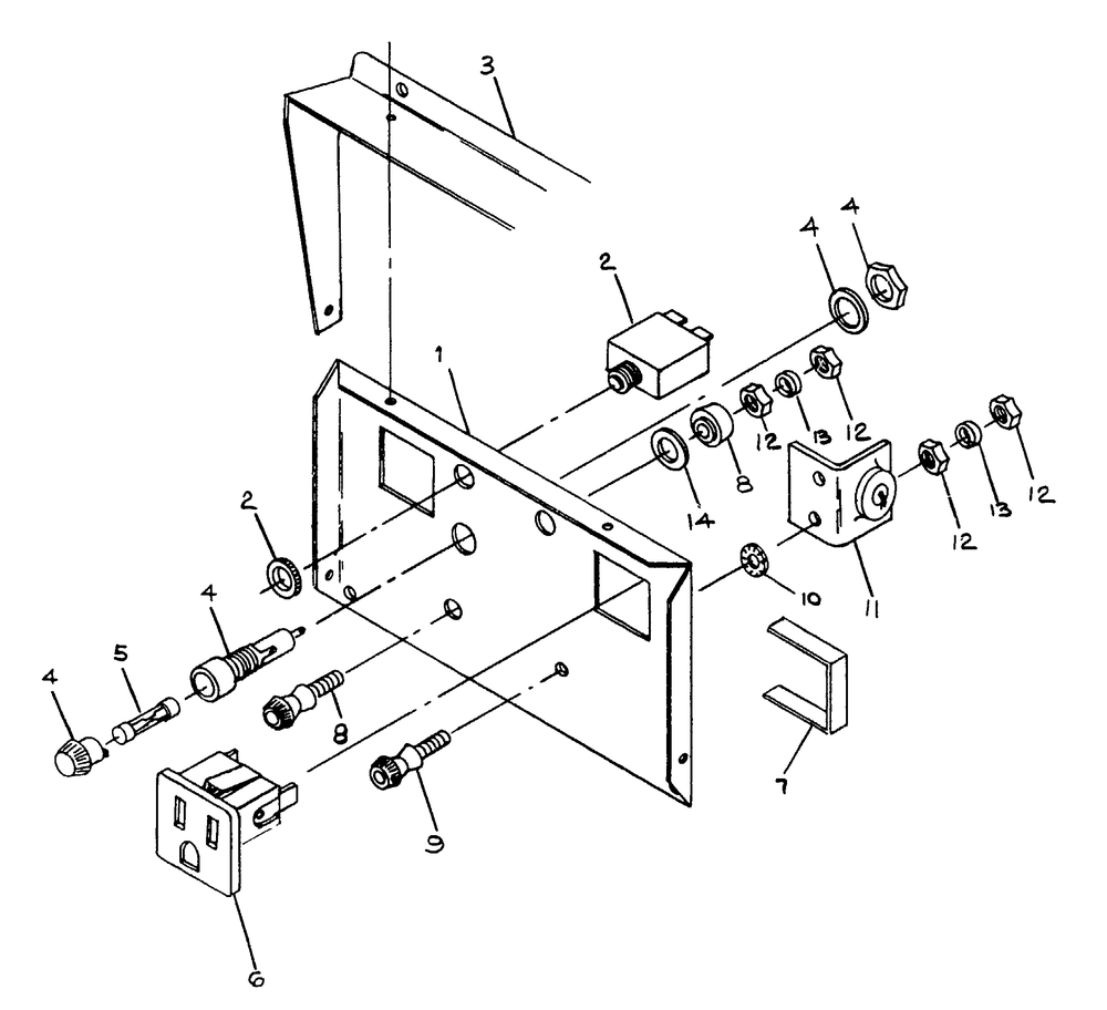 Panel No. 61795 Diagram and Parts List for 8719-0-DPG2250  Briggs and Stratton Generator